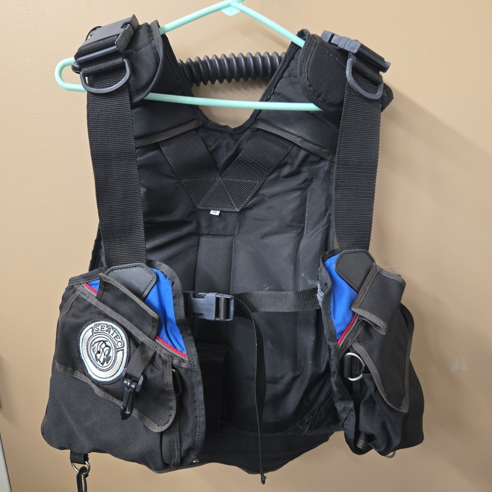 Seatec Manta Scuba Vest S w/ Inflator Hose Buoyancy Control Device